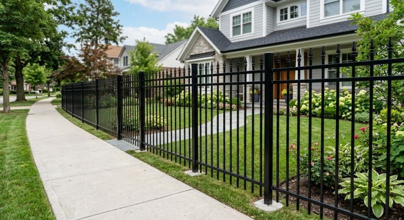 Black Metal Fence Installation in St Louis, MO