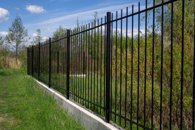 Black Metal Fence Installation in Des Moines, IA