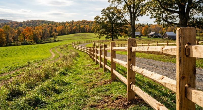 Rail Fence Installation in Pearland, TX