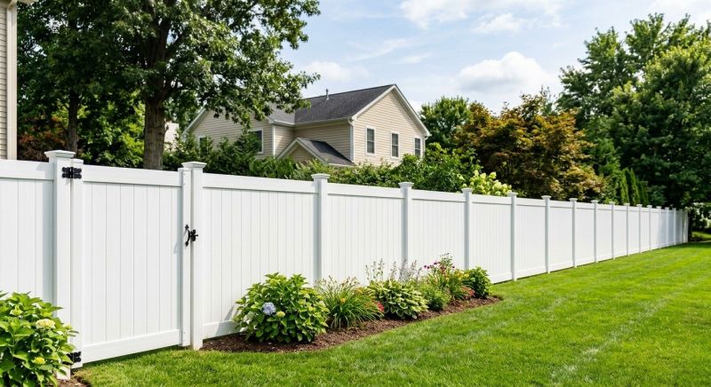 White Pvc Fence Installation in Grand Rapids, MI